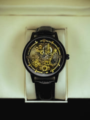 Rollie Automatic Leather Watch